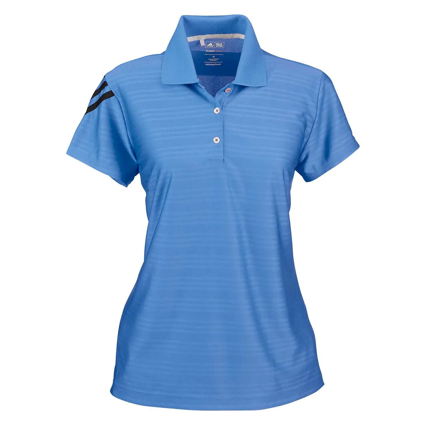 adidas Golf Women's ClimaCool Gulf Blue S/S Mesh Polo