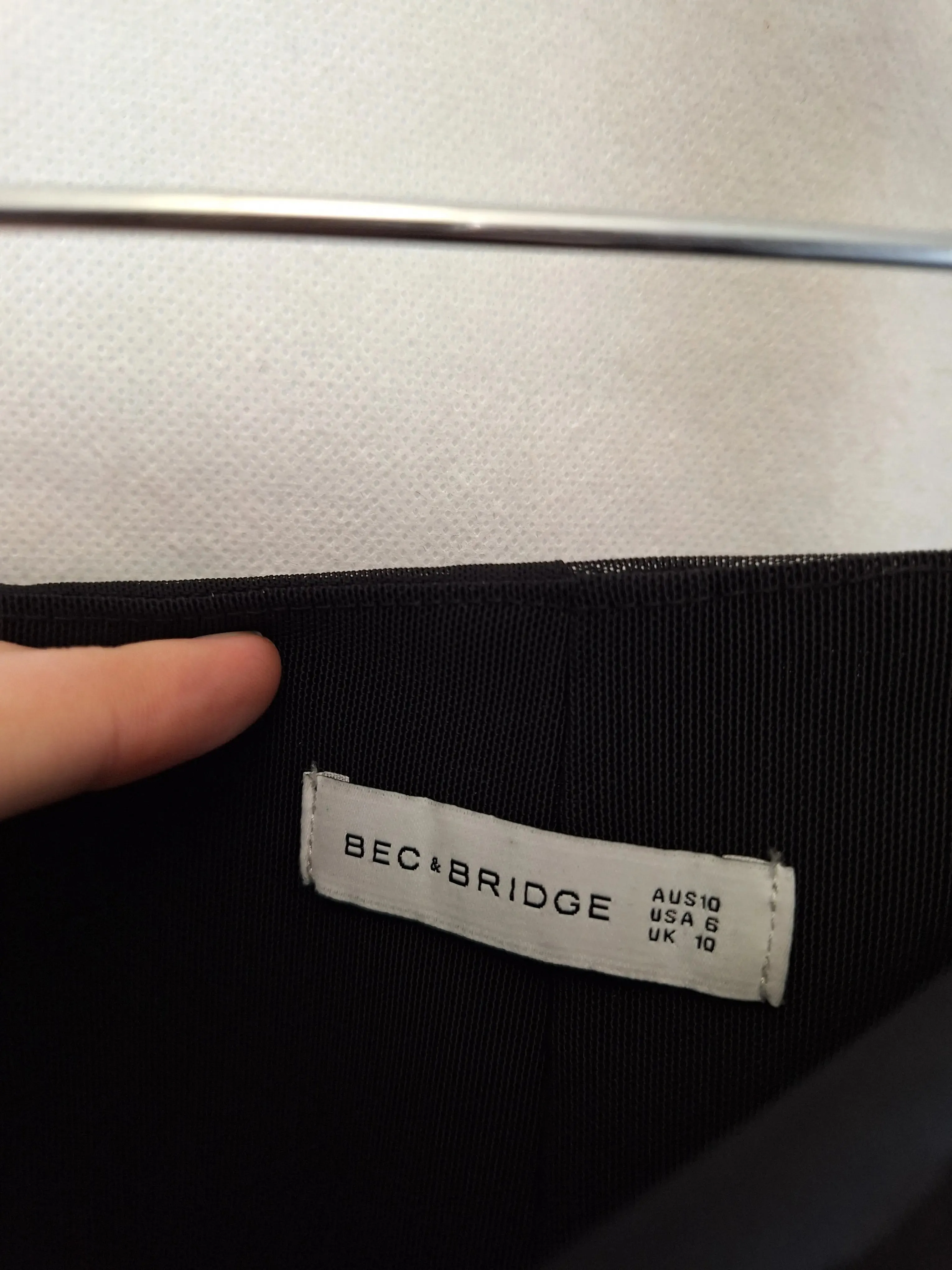 Bec & Bridge Spotted Stretchy Midi Skirt Size 10