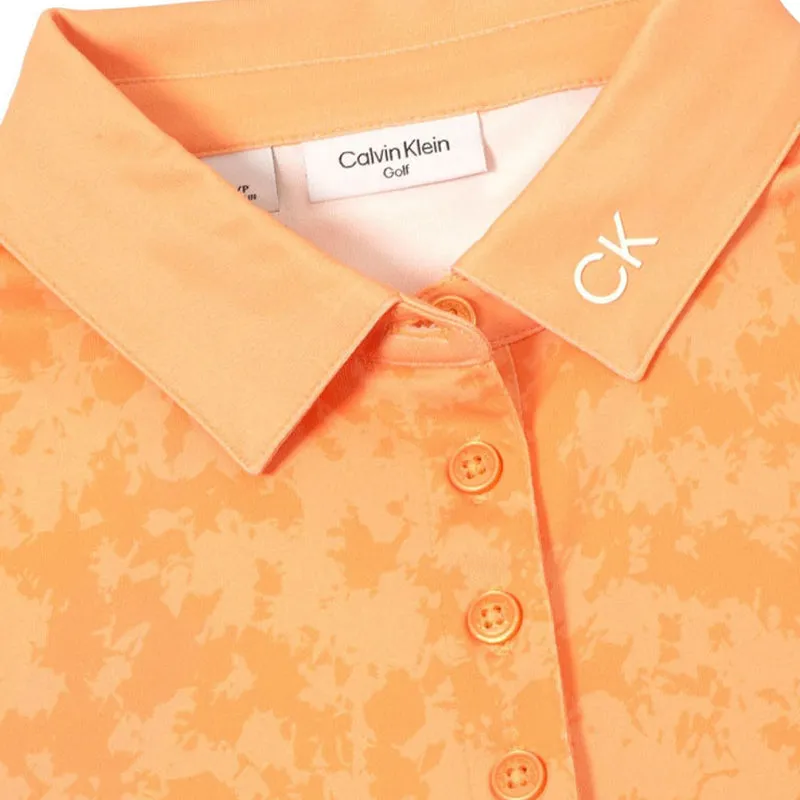 CALVIN KLEIN Canvas Print Women's Polo (Peach Cobbler)
