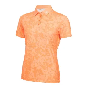 CALVIN KLEIN Canvas Print Women's Polo (Peach Cobbler)