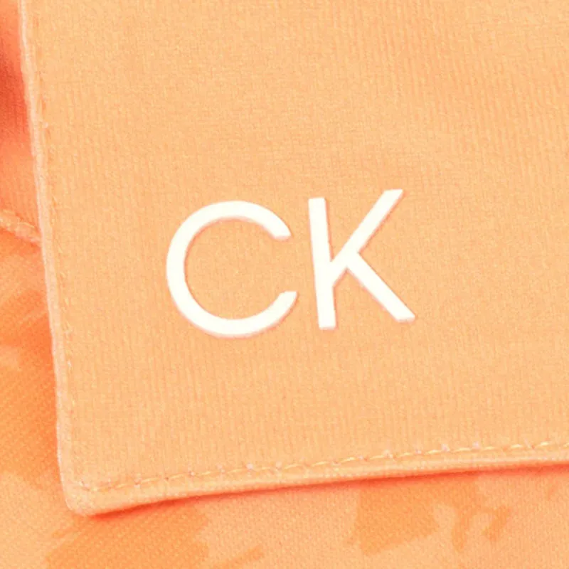 CALVIN KLEIN Canvas Print Women's Polo (Peach Cobbler)