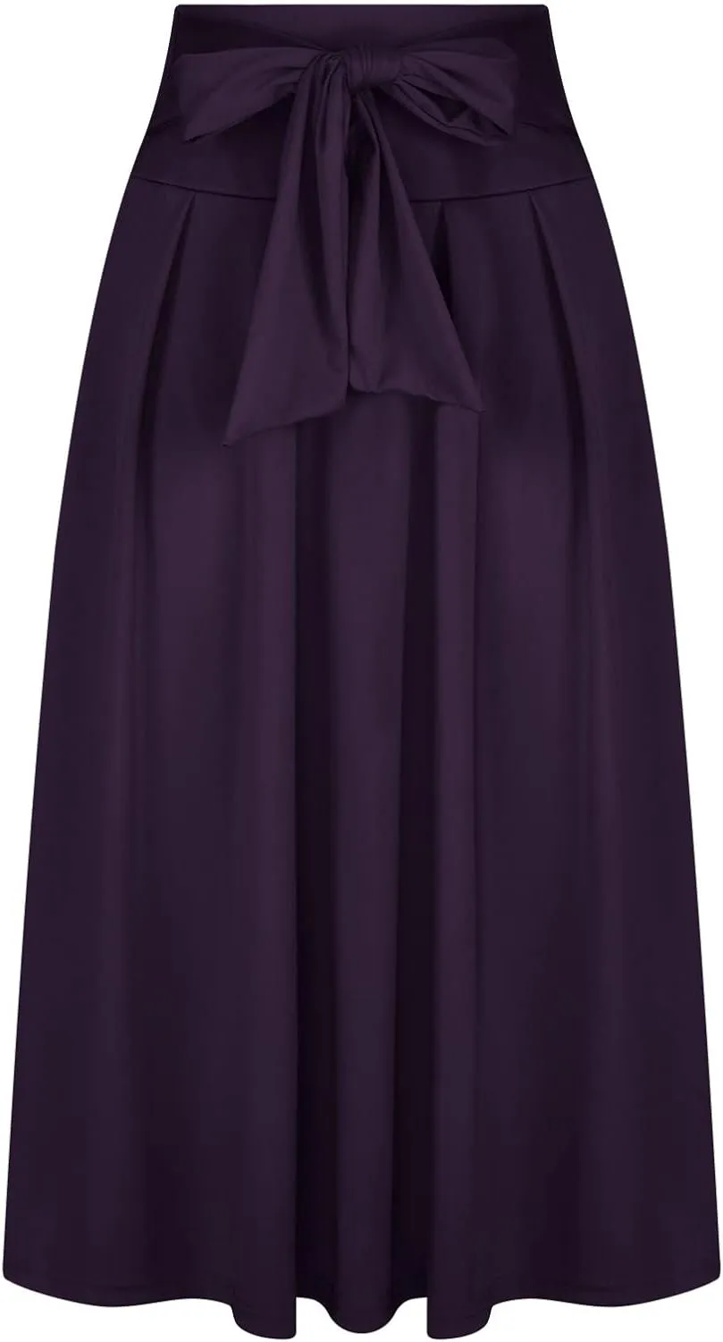 Elegant High Waisted Skirts for Women Plus Size Stretchy Business Work Maxi Skirt A Line Office Dress