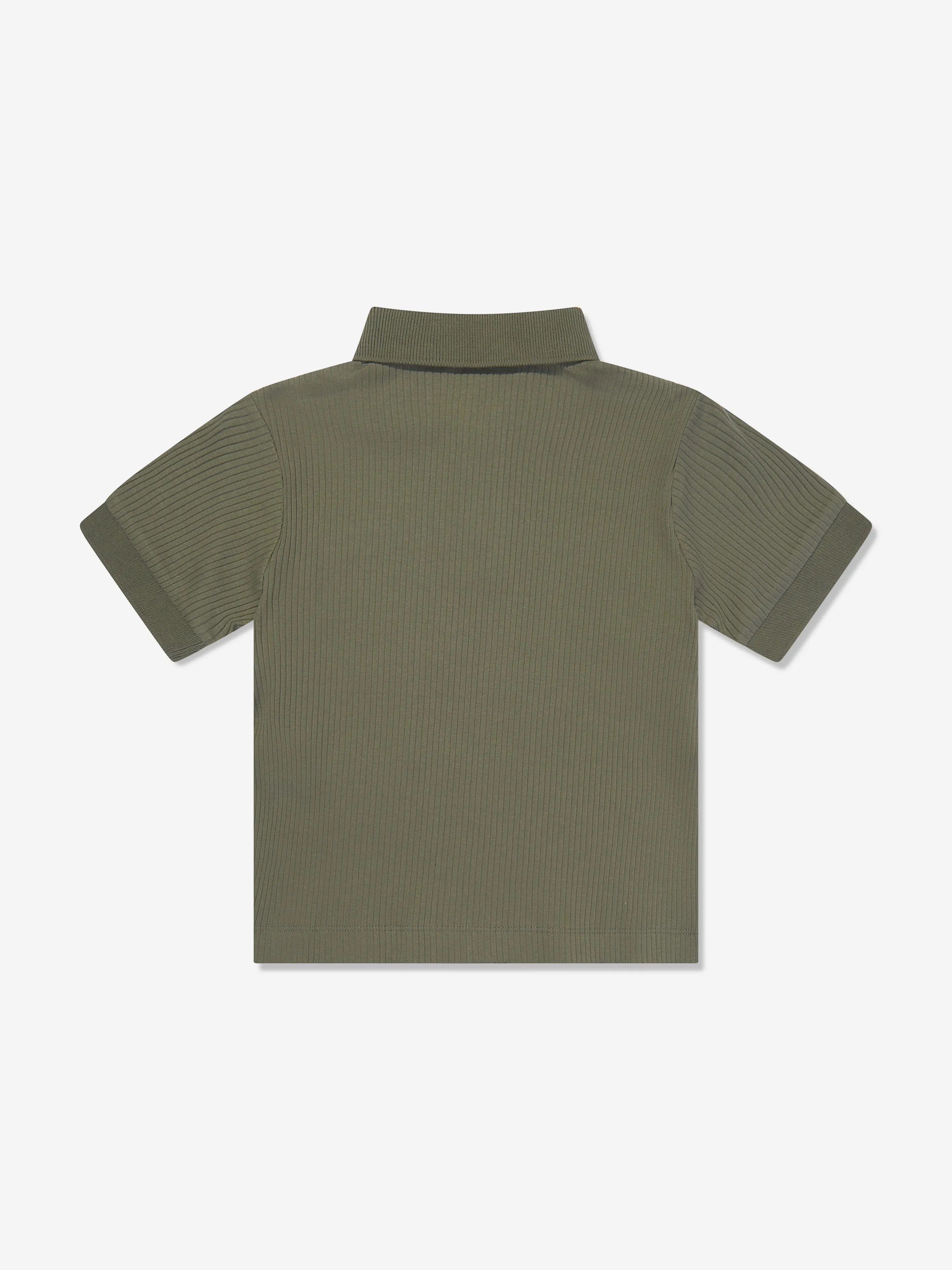 Emporio Armani Boys Logo Pocket Polo Shirt in Green