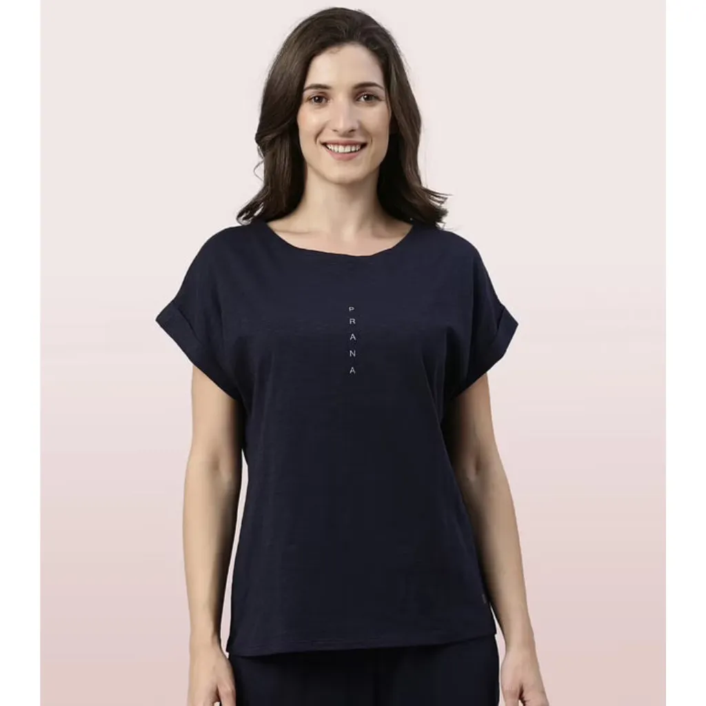 ENAMOR-E302 BASIC DOLMAN TEE | COTTON SLUB JERSEY DOLMAN GRAPHIC TEE