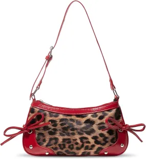 Fashionable Leopard Women's Crossbody Bag Shoulder Bag Clutch Purse- Vintage Chic for Everyday and Formal Occasions - Black