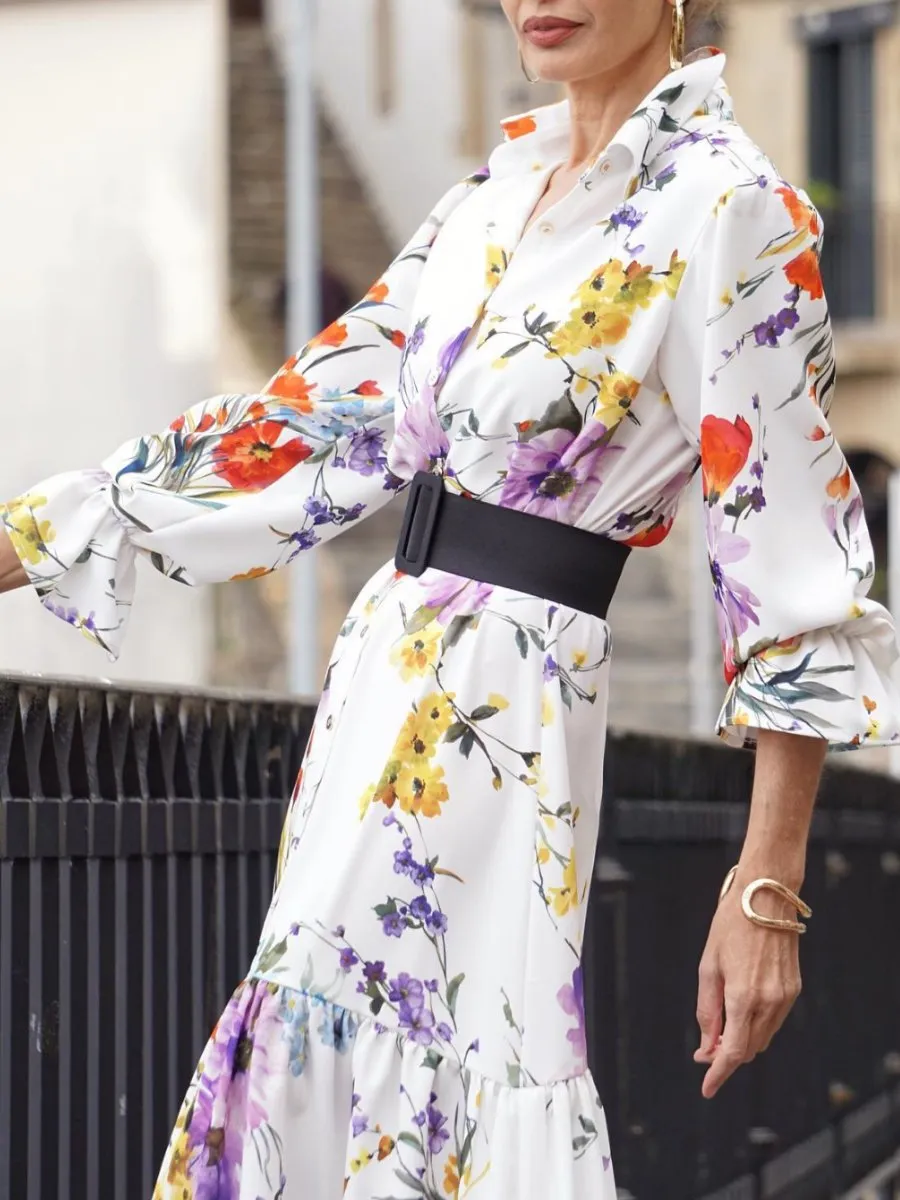 Gorgeous Floral Long Sleeve Dress
