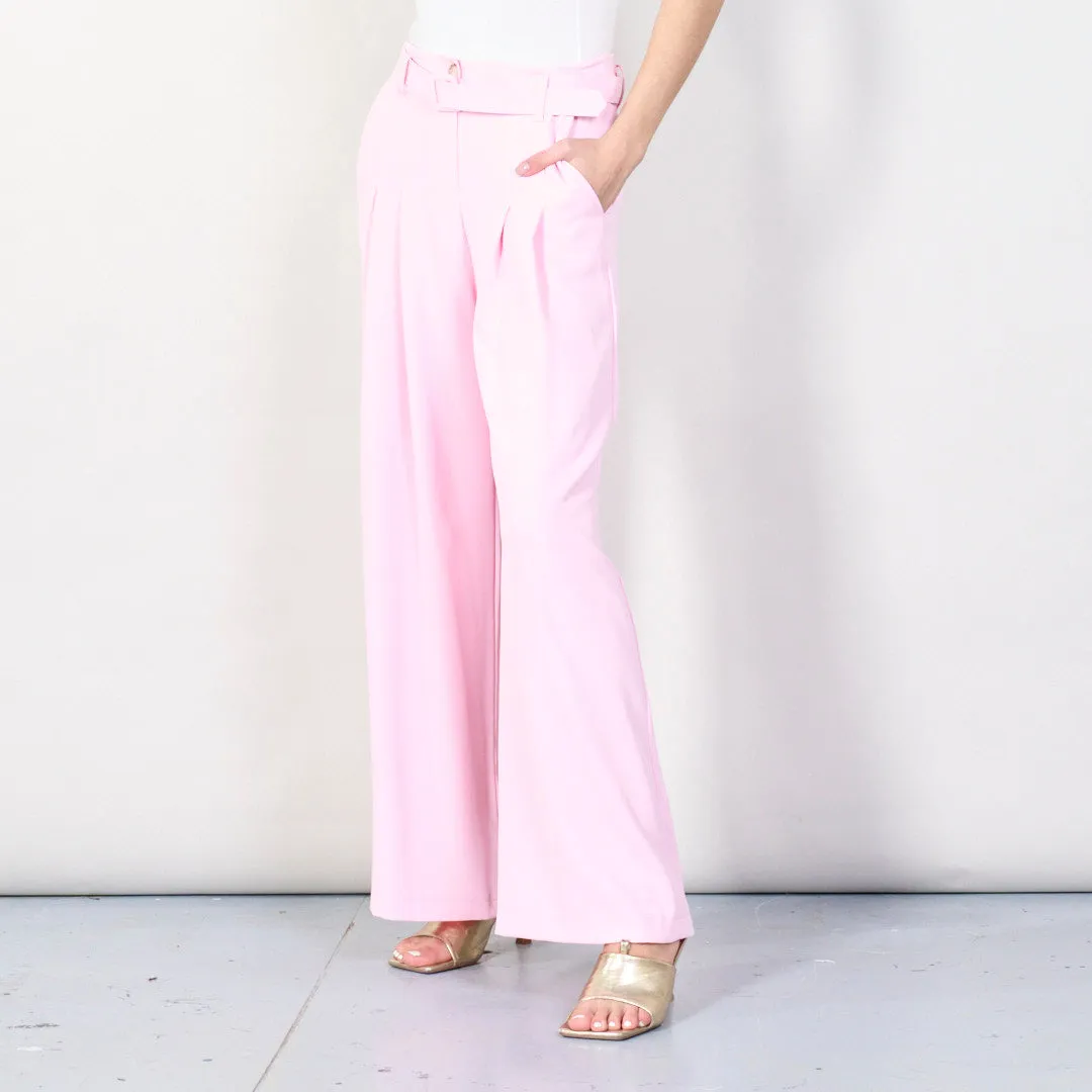 High-waist pleated wide-leg trousers wholesale
