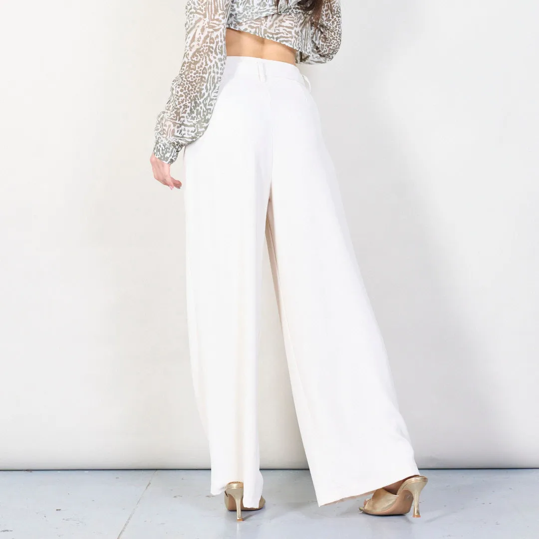 High-waist pleated wide-leg trousers wholesale