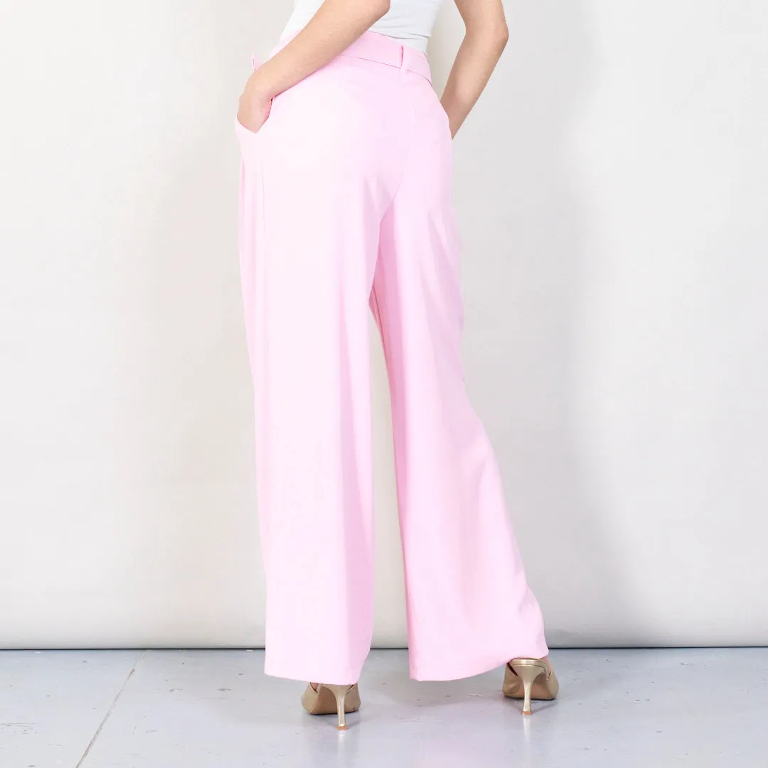 High-waist pleated wide-leg trousers wholesale
