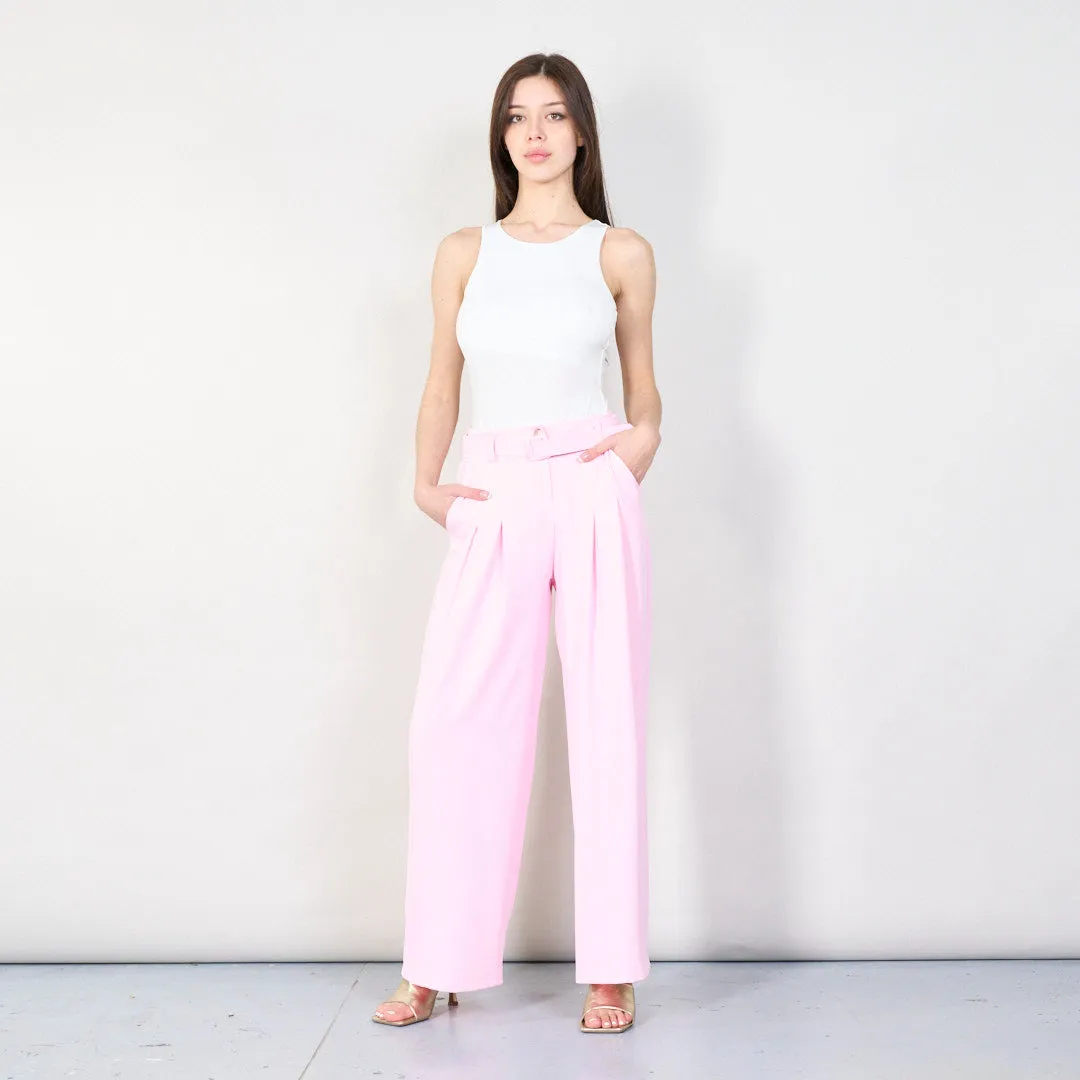 High-waist pleated wide-leg trousers wholesale
