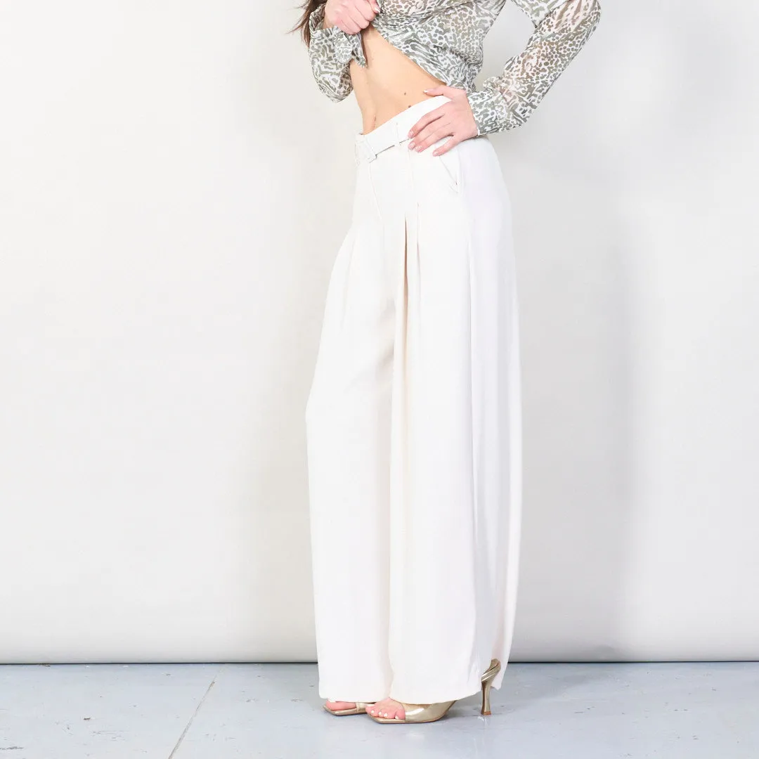 High-waist pleated wide-leg trousers wholesale