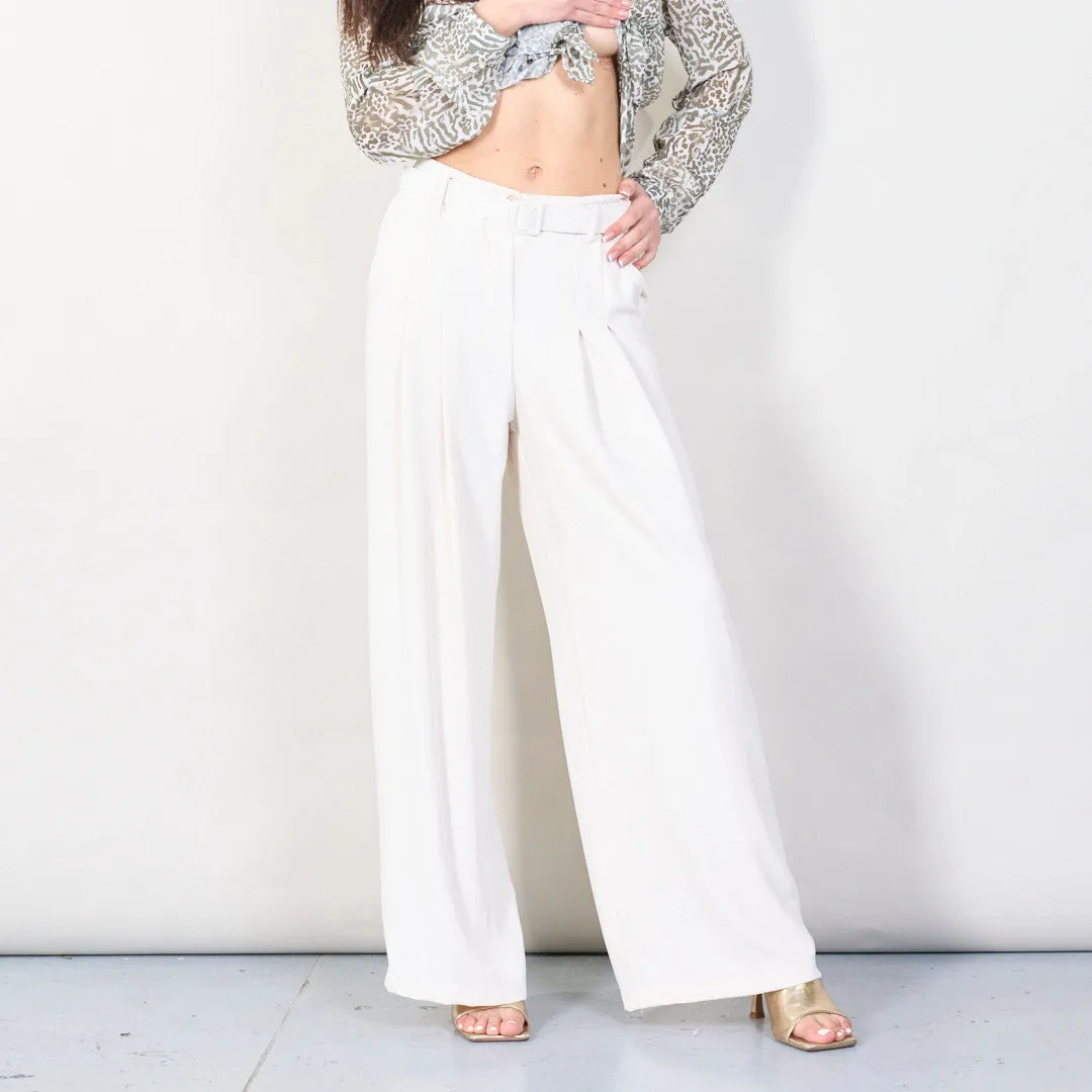 High-waist pleated wide-leg trousers wholesale