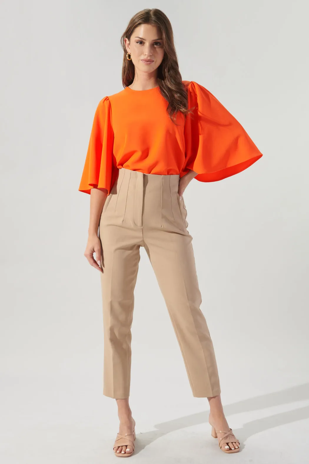 Lital Flutter Sleeve Top