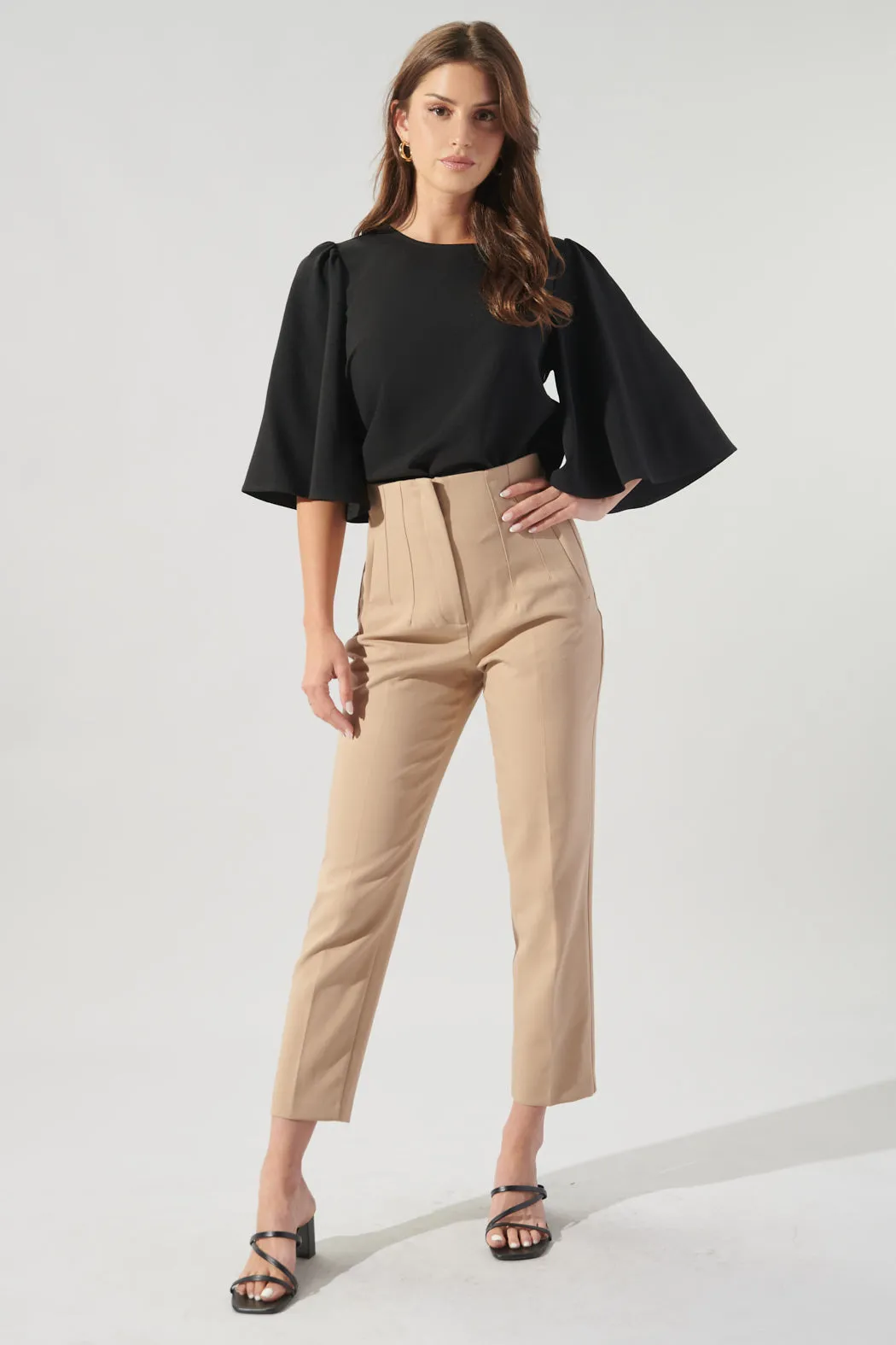 Lital Flutter Sleeve Top