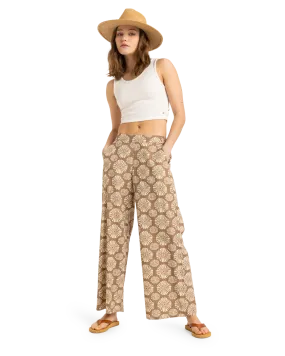 Midnight Avenue Slub Trousers in Portobella Tropical Tile