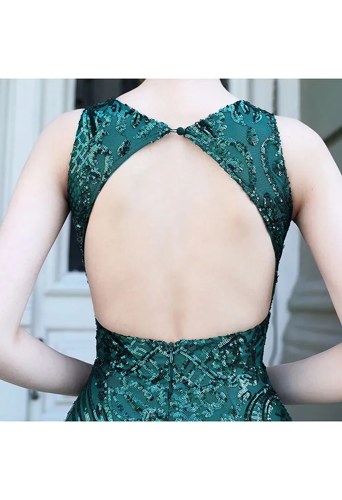 Monaco open back gown