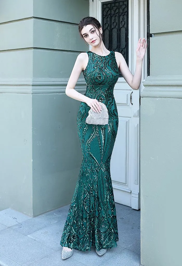Monaco open back gown