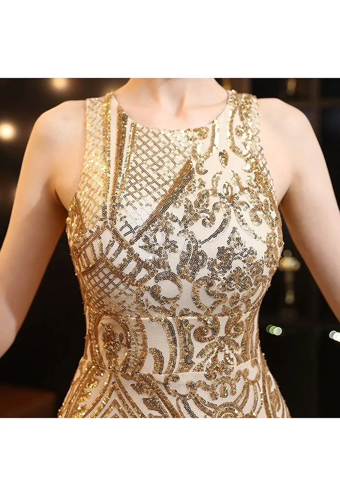 Monaco open back gown