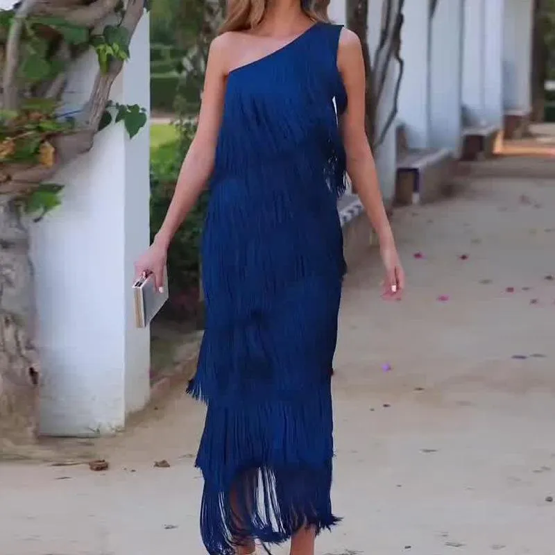 Multi-layered Fringe Dress