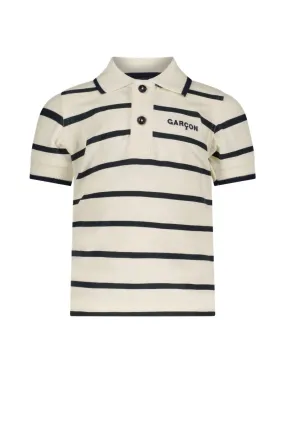 NEWMAN striped polo Navy
