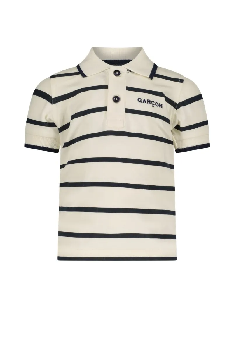 NEWMAN striped polo Navy