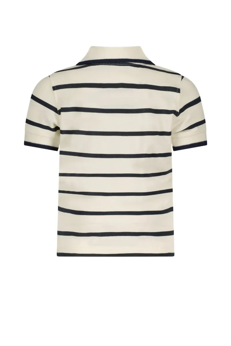 NEWMAN striped polo Navy