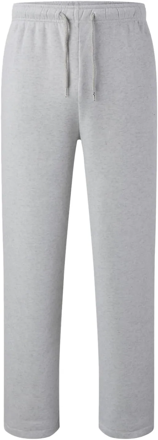 Outdoor Casual Sweatpants for Men Loose Fit Fleece-Lined High Elastic Waisted Plus Size Pants Solid Baggy Comfort Trousers