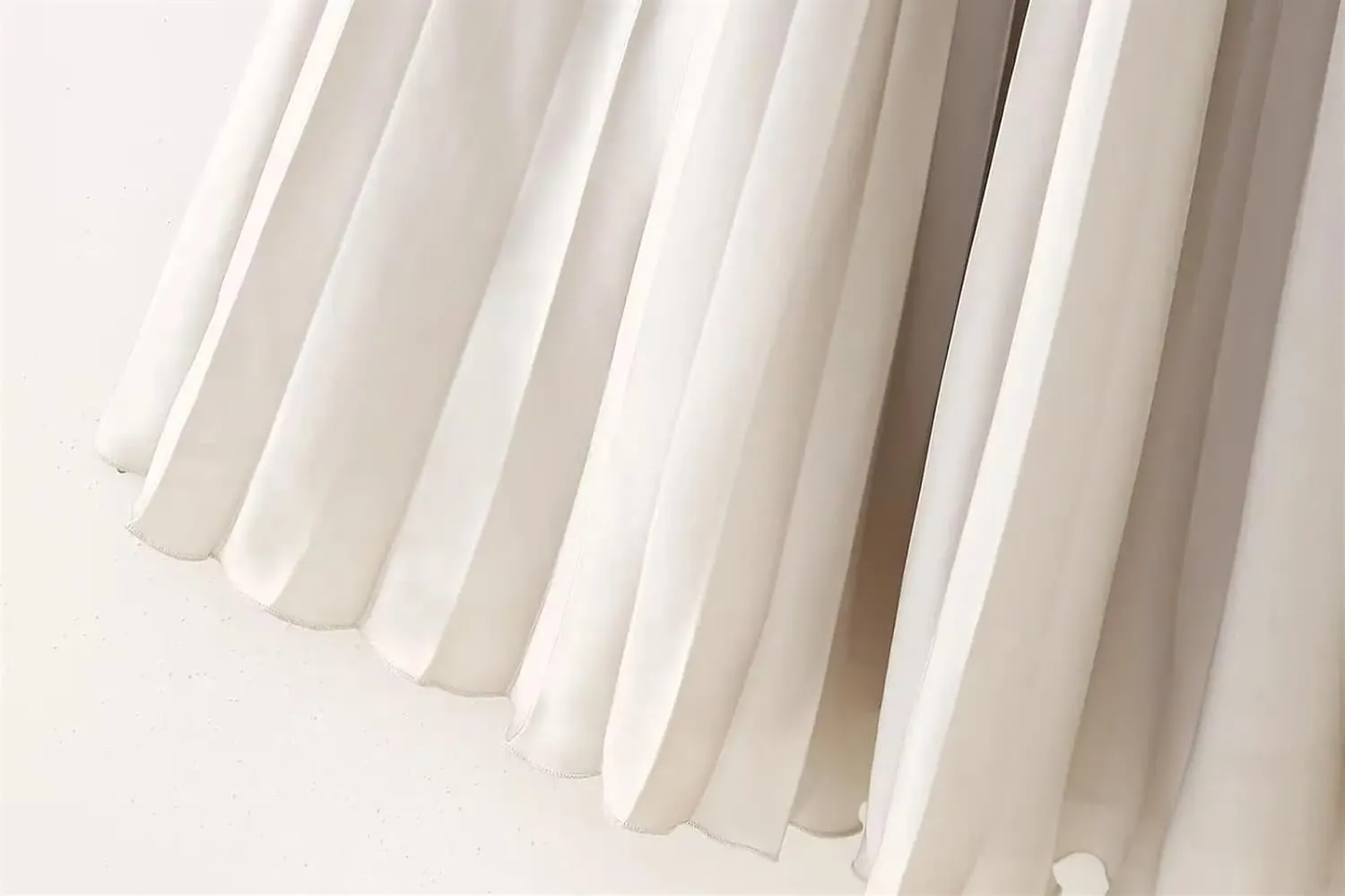 Pleated Long Skirt Woman Satin High Waist Skirt Women Chic Office Midi Skirts for Women Draped Women's Skirts