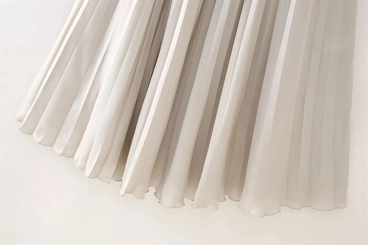 Pleated Long Skirt Woman Satin High Waist Skirt Women Chic Office Midi Skirts for Women Draped Women's Skirts