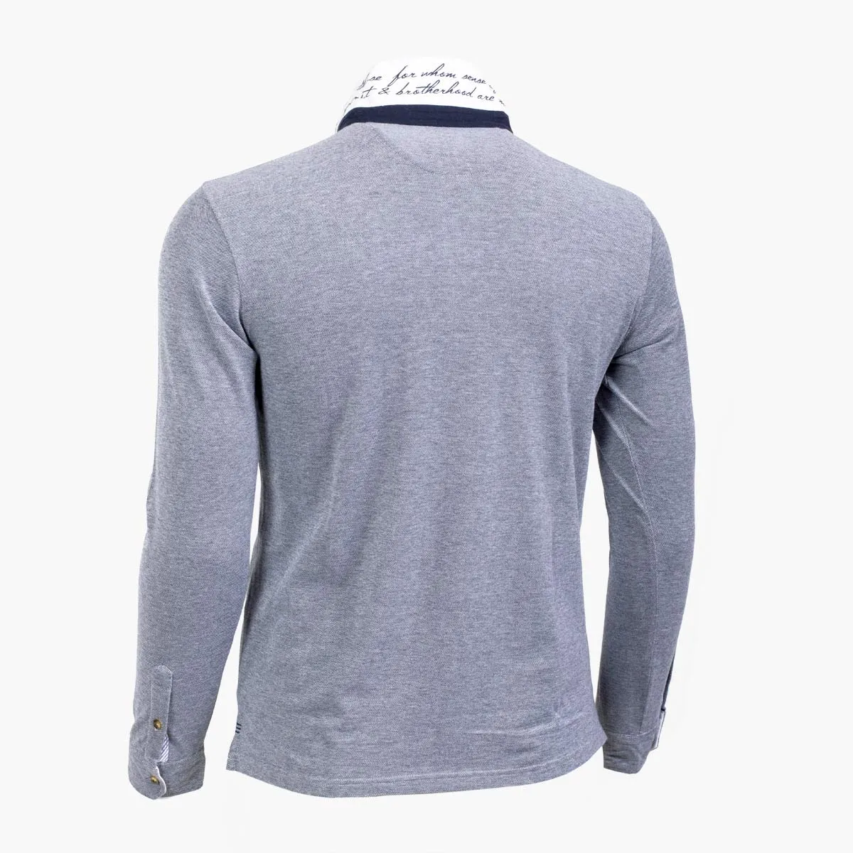 Polo chemise ml bleu marine