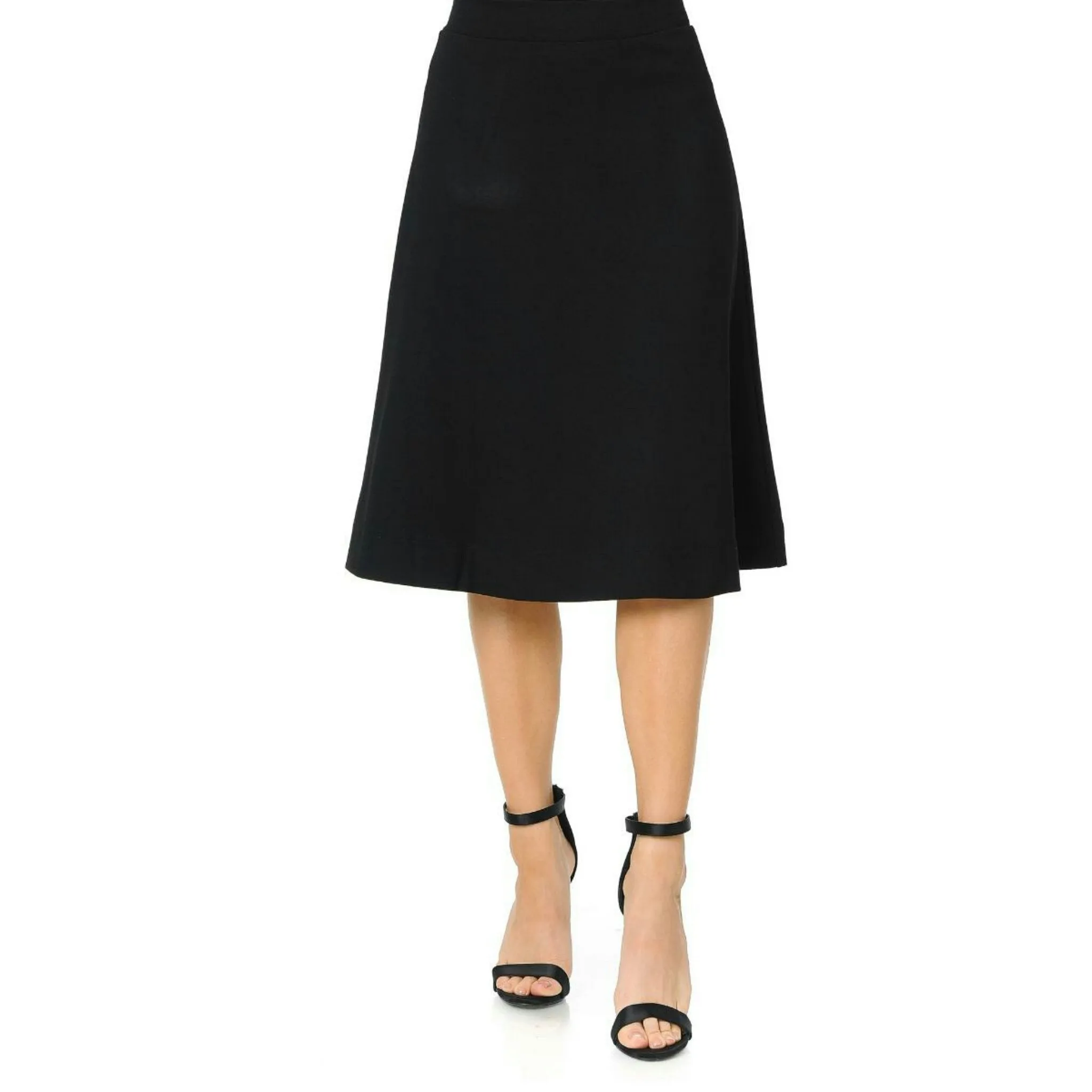 Ponti Ivee Aline Skirt: Black 25"