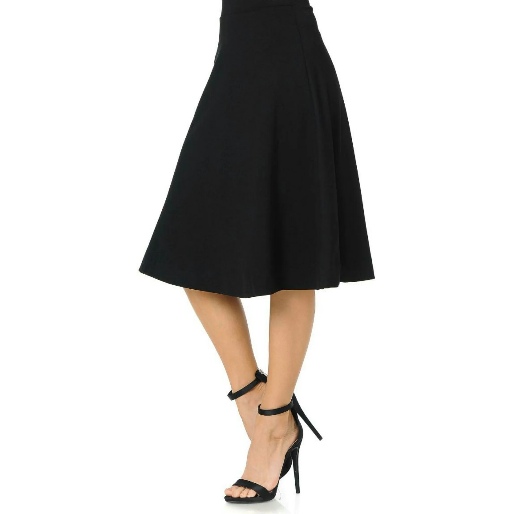Ponti Ivee Aline Skirt: Black 25"