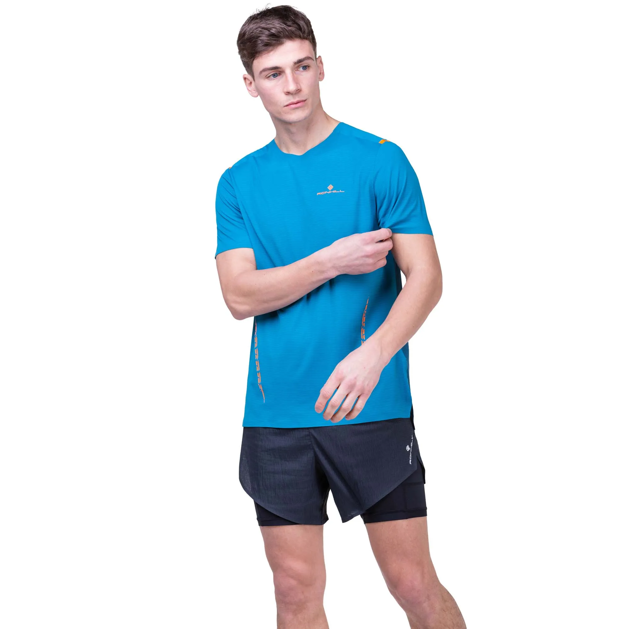 Ronhill | Men's Tech Race S/S Tee - Petrol/Legion Blue