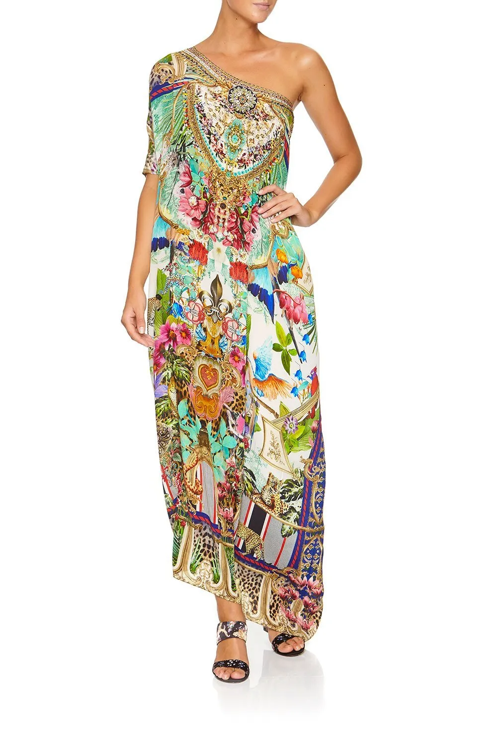 ROUND NECK KAFTAN CHAMPAGNE COAST
