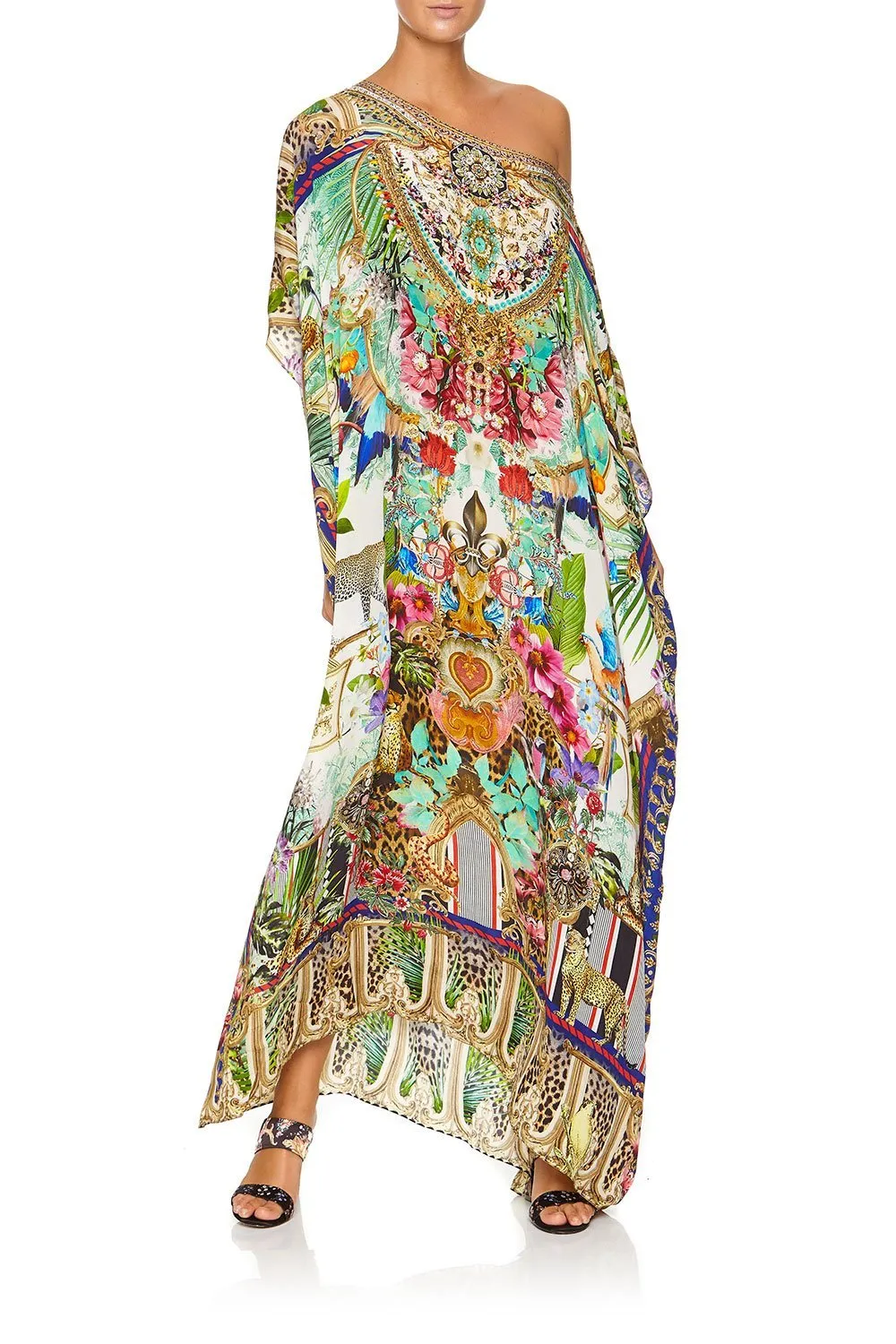 ROUND NECK KAFTAN CHAMPAGNE COAST