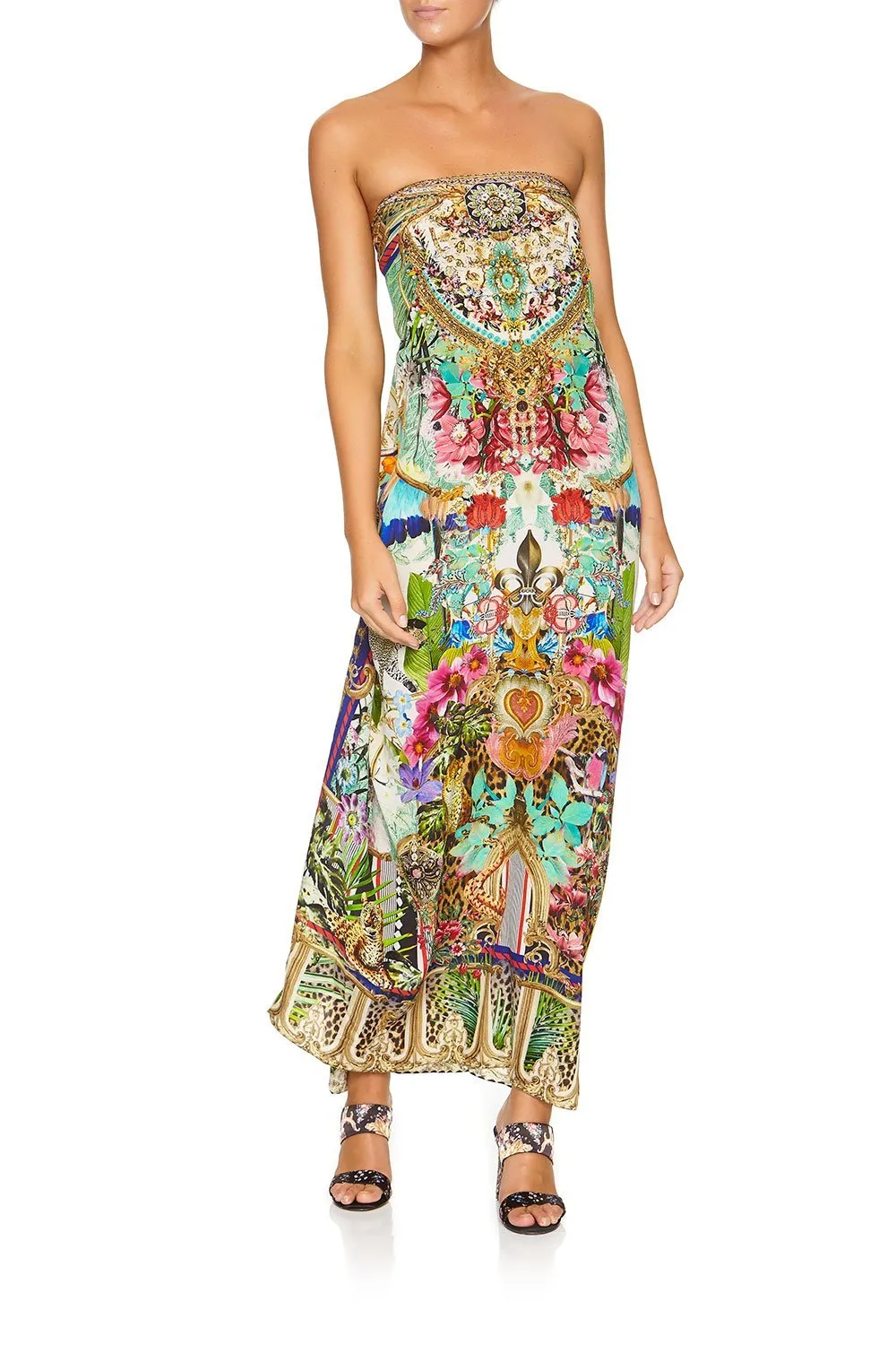 ROUND NECK KAFTAN CHAMPAGNE COAST