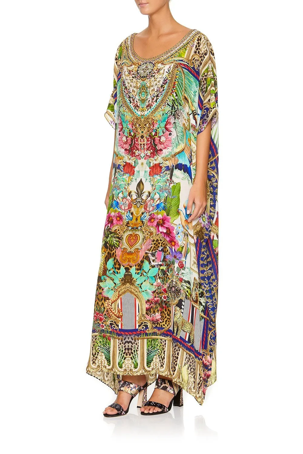 ROUND NECK KAFTAN CHAMPAGNE COAST
