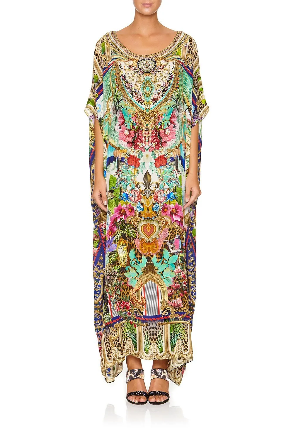 ROUND NECK KAFTAN CHAMPAGNE COAST