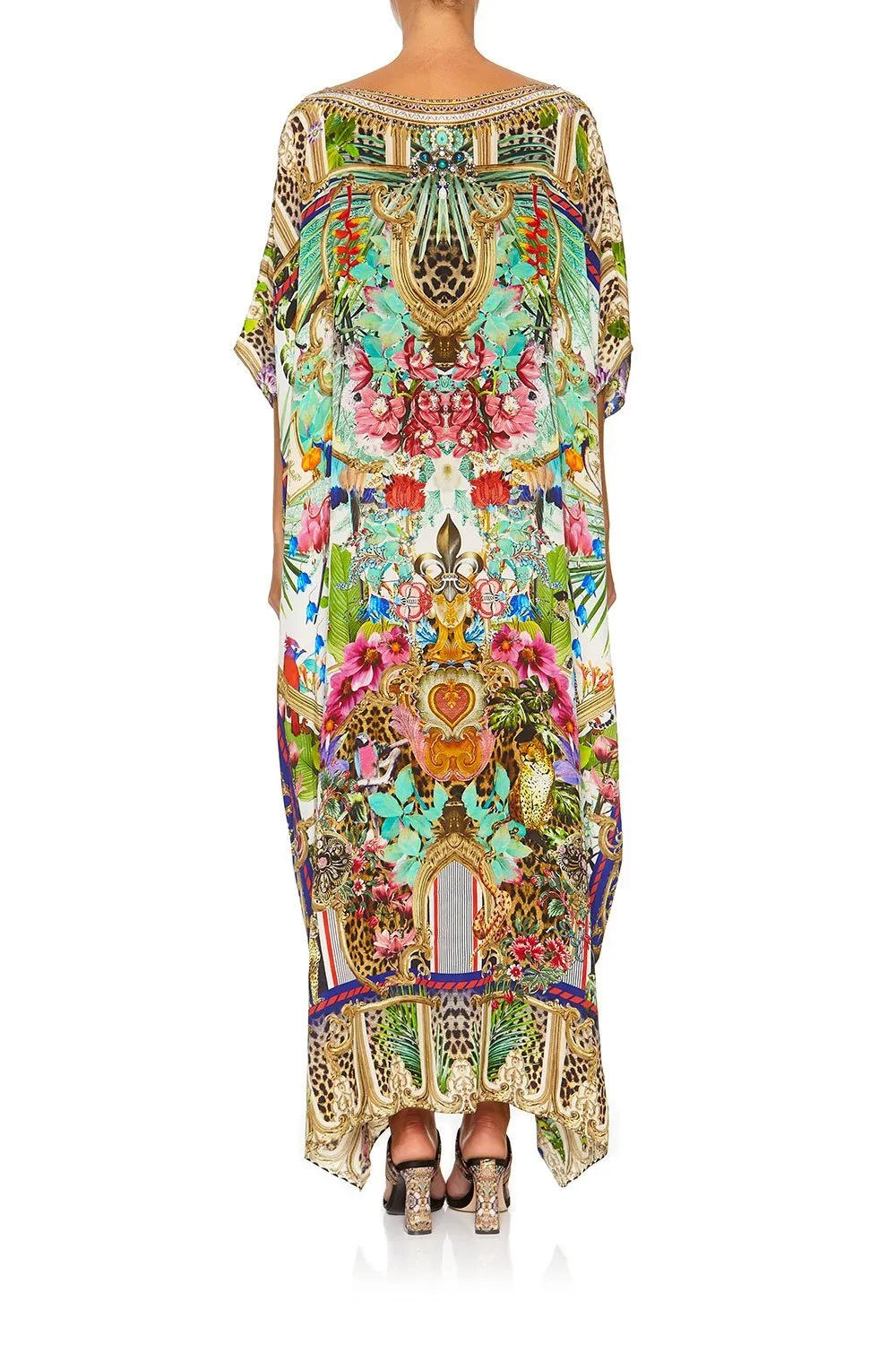 ROUND NECK KAFTAN CHAMPAGNE COAST
