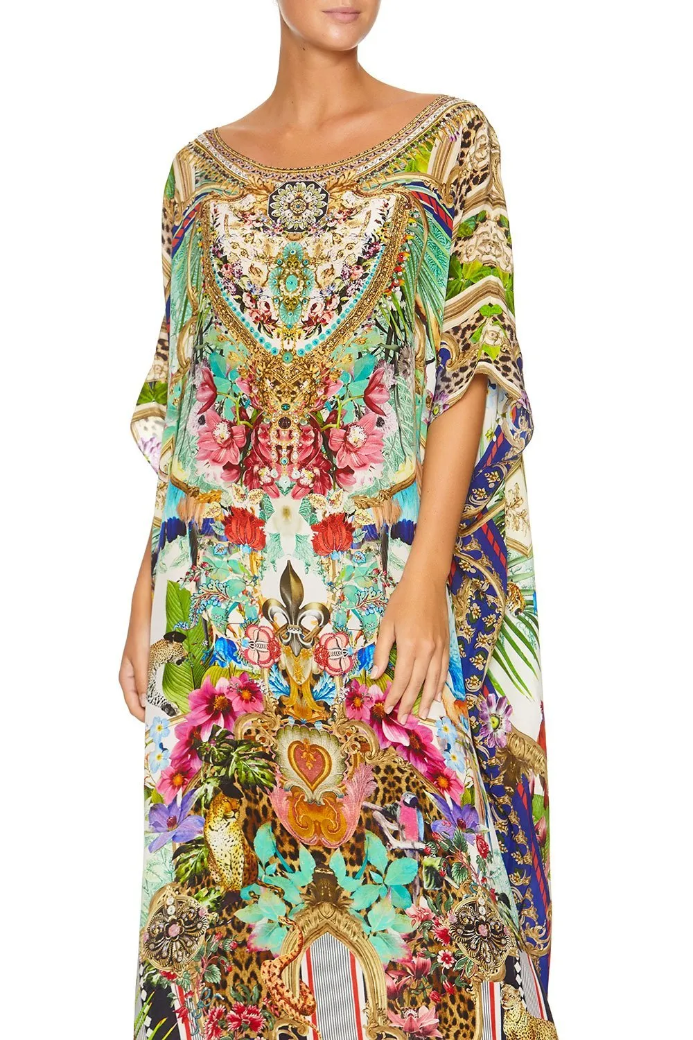 ROUND NECK KAFTAN CHAMPAGNE COAST