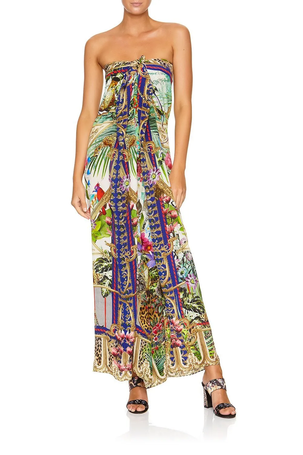 ROUND NECK KAFTAN CHAMPAGNE COAST