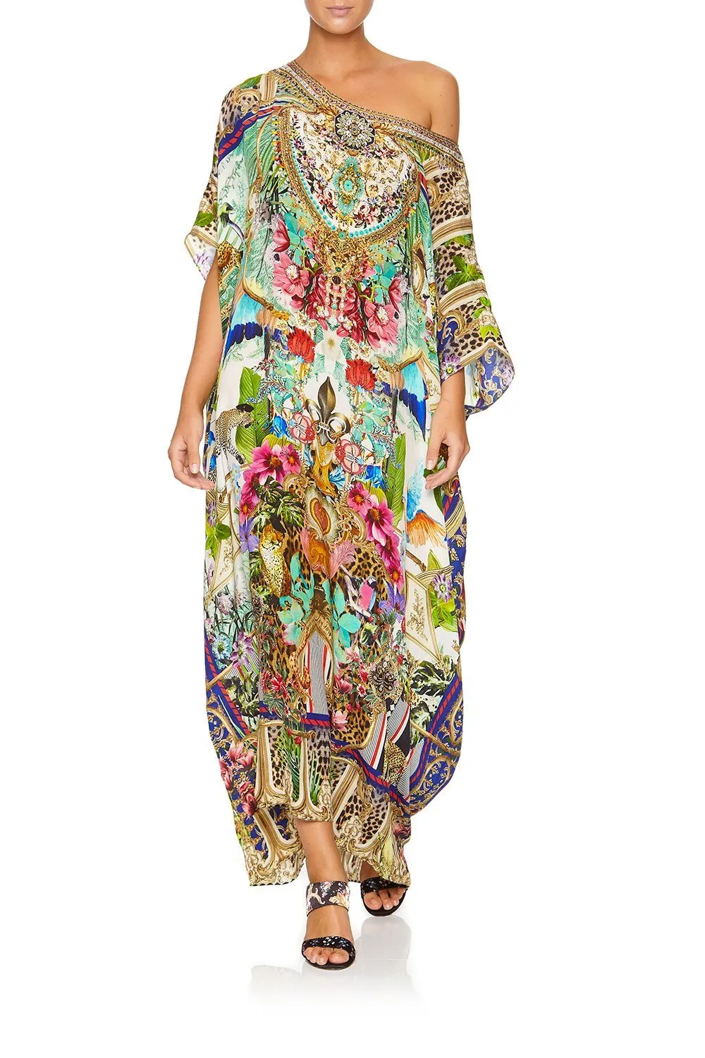 ROUND NECK KAFTAN CHAMPAGNE COAST