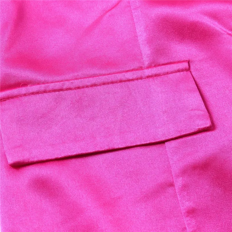 Satin Blazer Dress