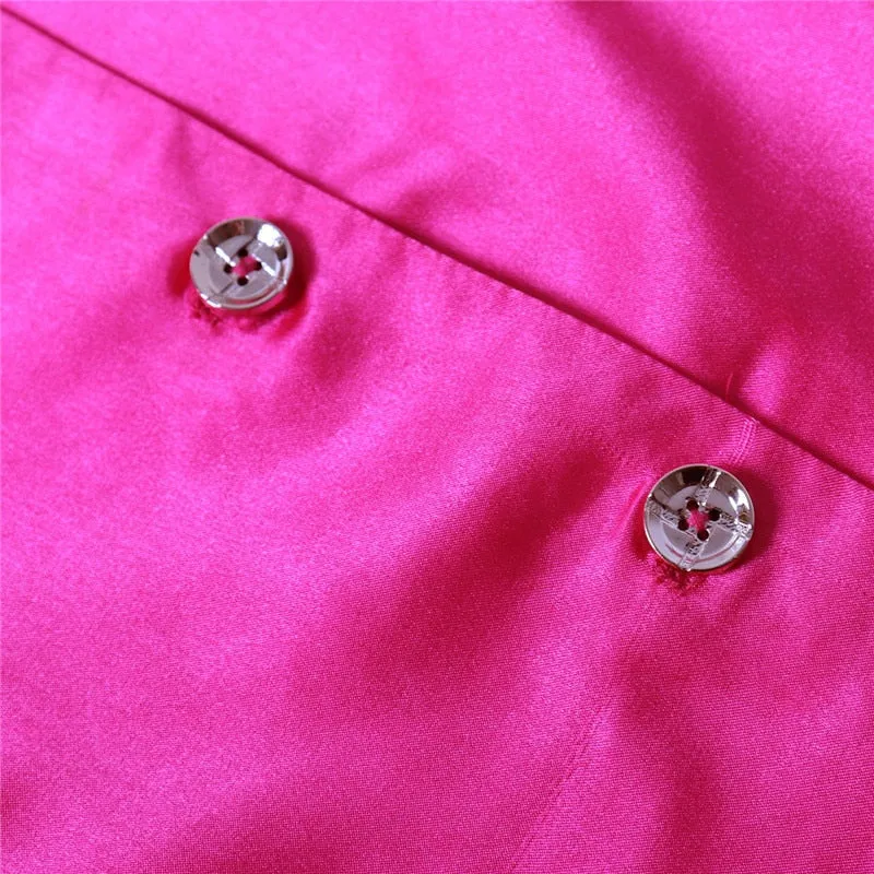 Satin Blazer Dress