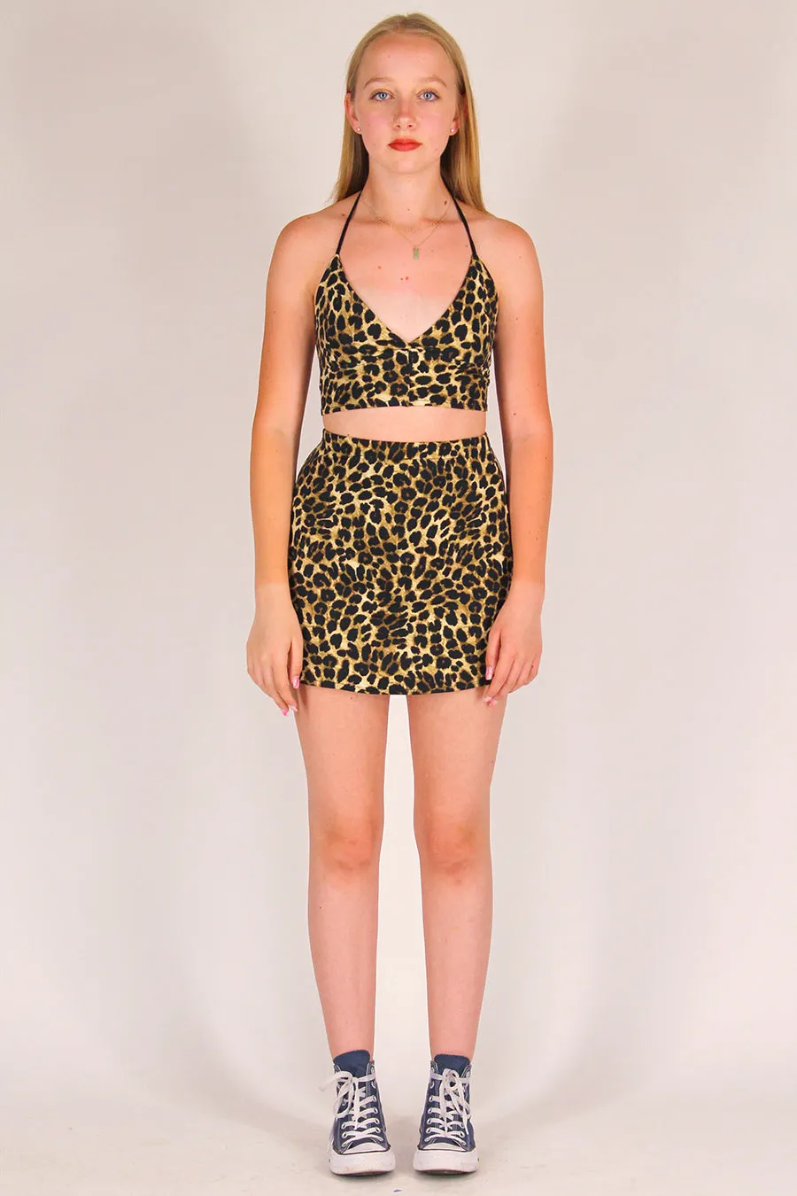 Skirt - Stretchy Leopard Print