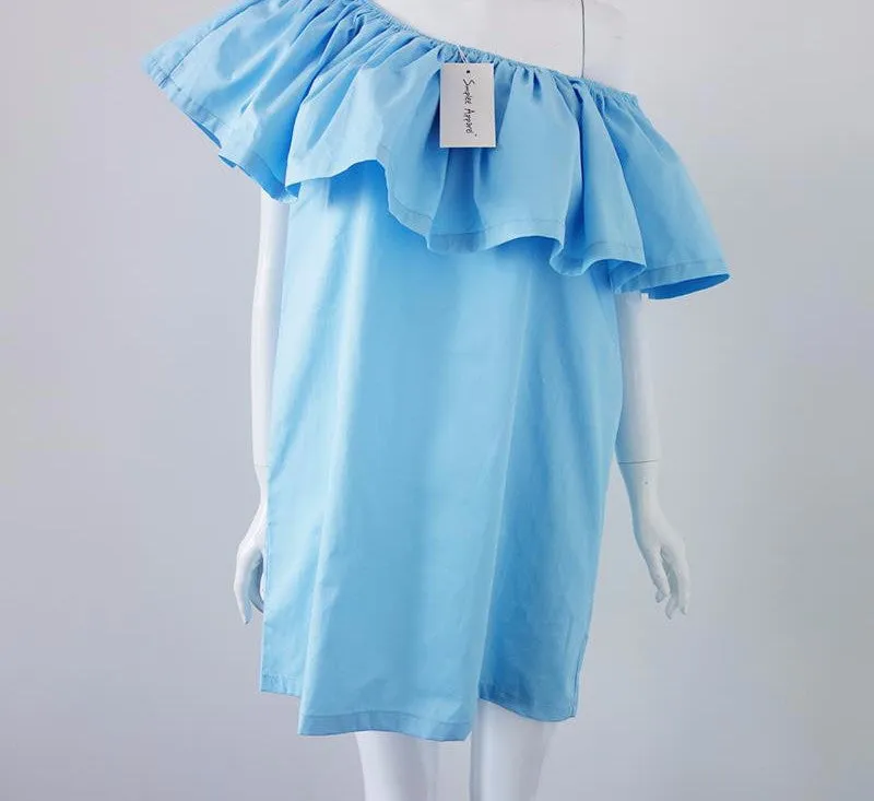 Slash Neck Off Shoulder Dress