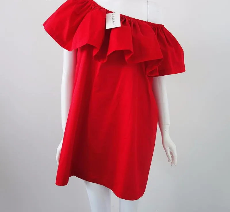 Slash Neck Off Shoulder Dress