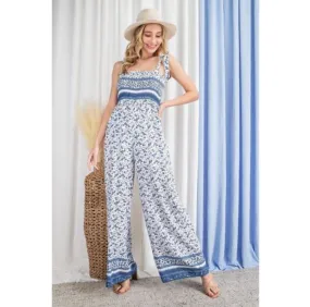 Smocked Sundress with Ties at the shoulder