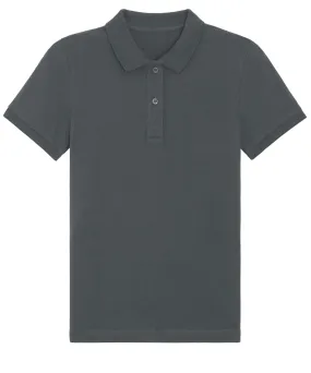 Stella Elliser womens fitted piqu short sleeve polo  (STPW333) | Anthracite