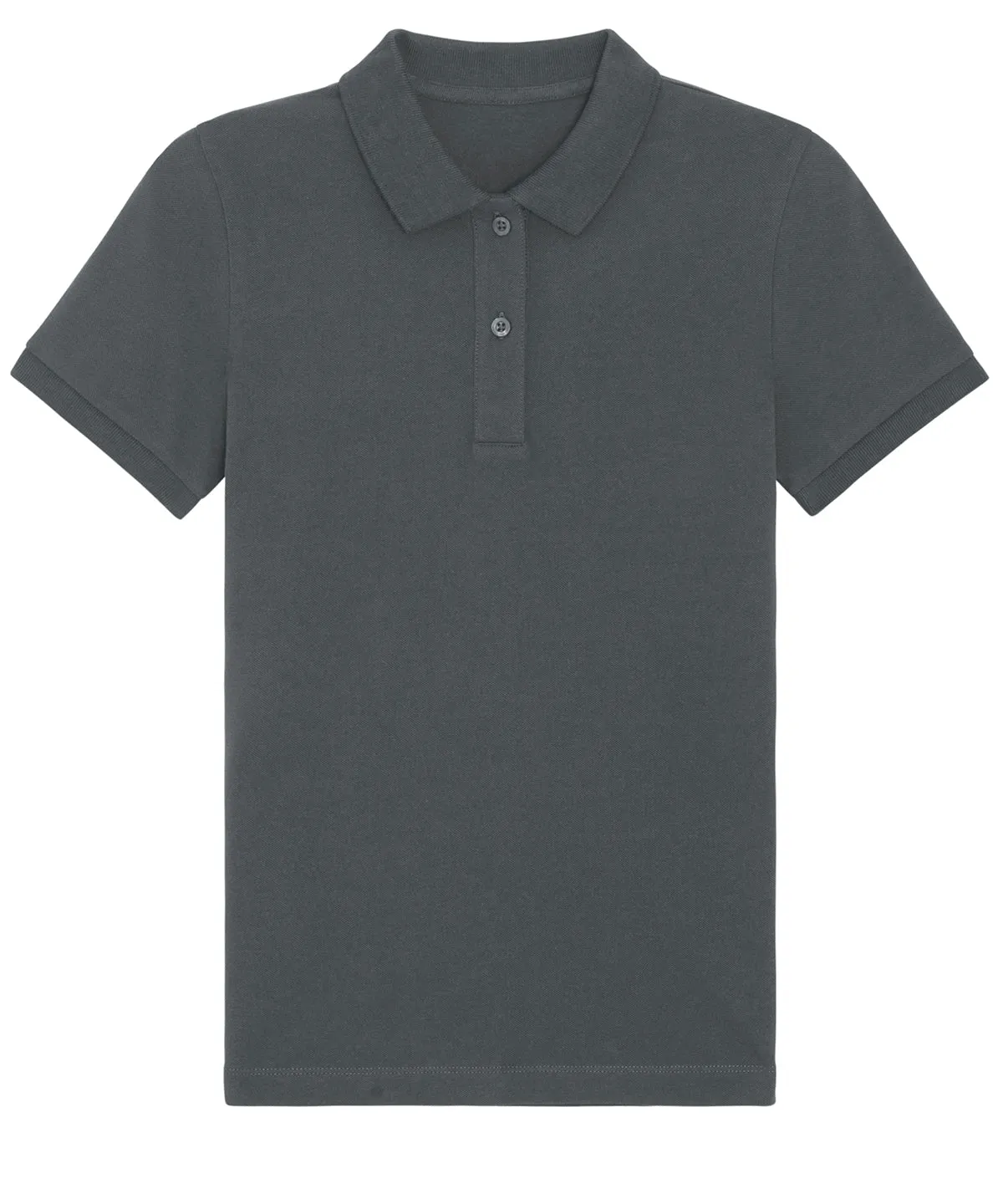 Stella Elliser womens fitted piqu short sleeve polo  (STPW333) | Anthracite